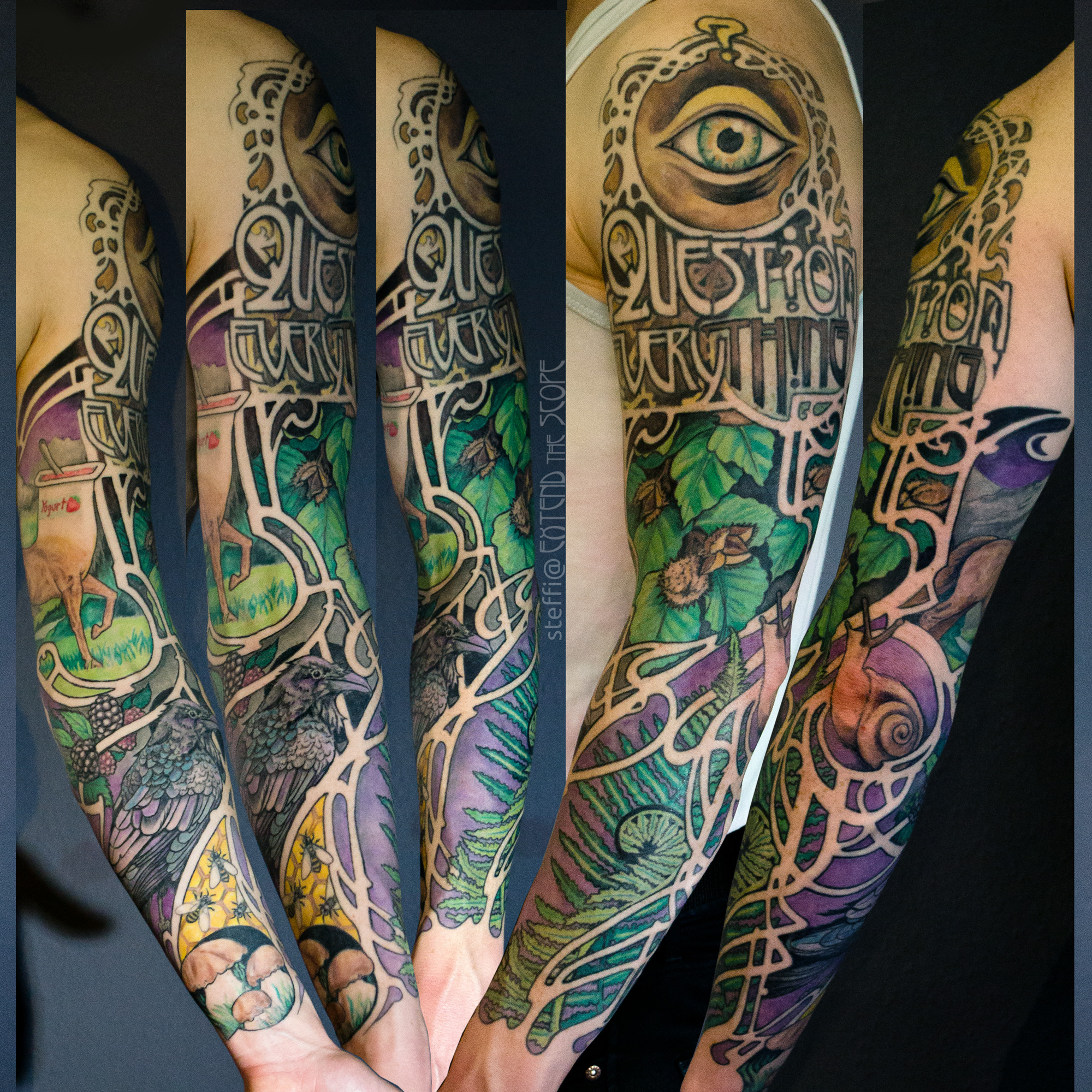Jugendstiltattoo Artdeco Artnouveau Fullsleeve Extend the Scope Göttingen