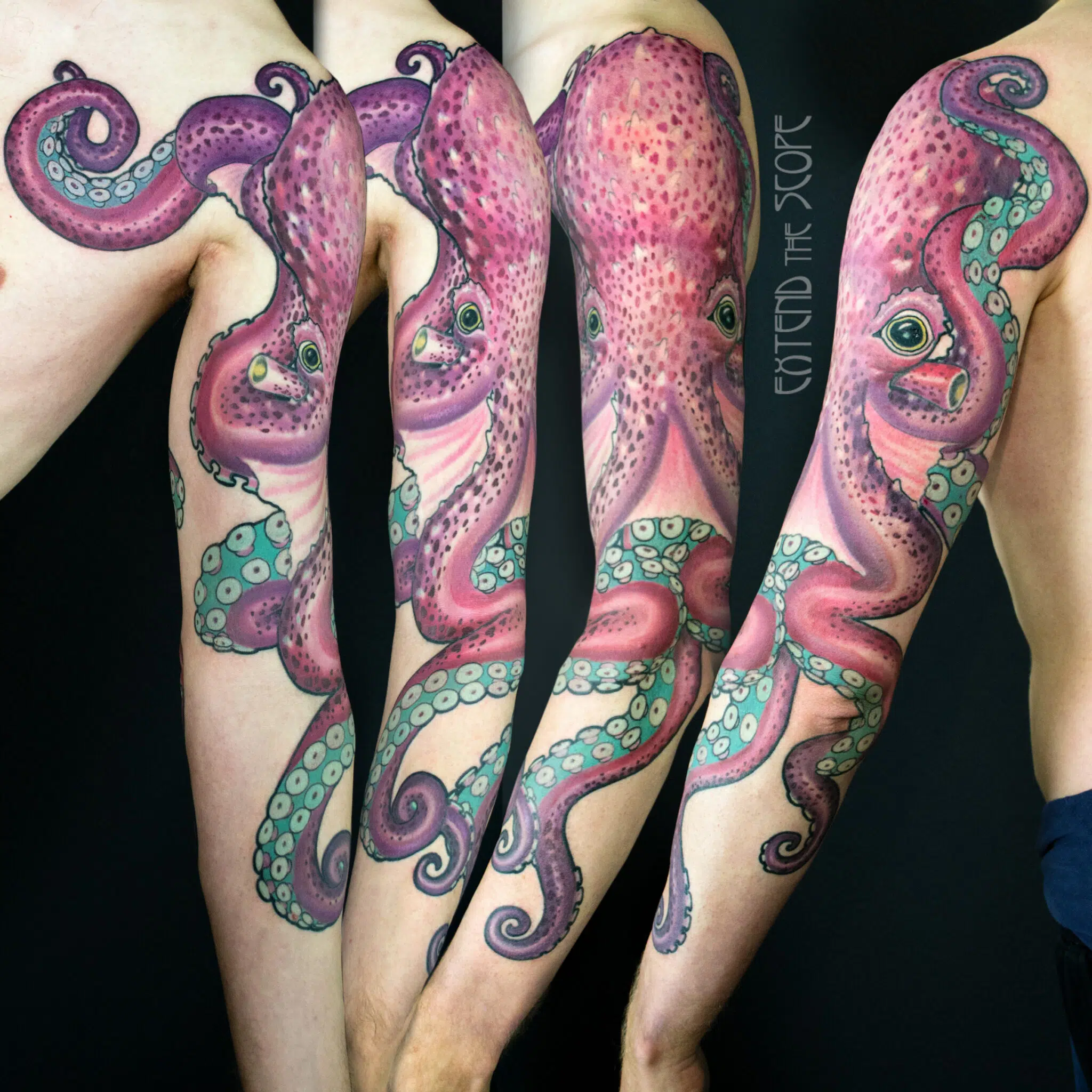 Octopus Tattoo Schulter Krakentattoo Extend the Scope Göttingen