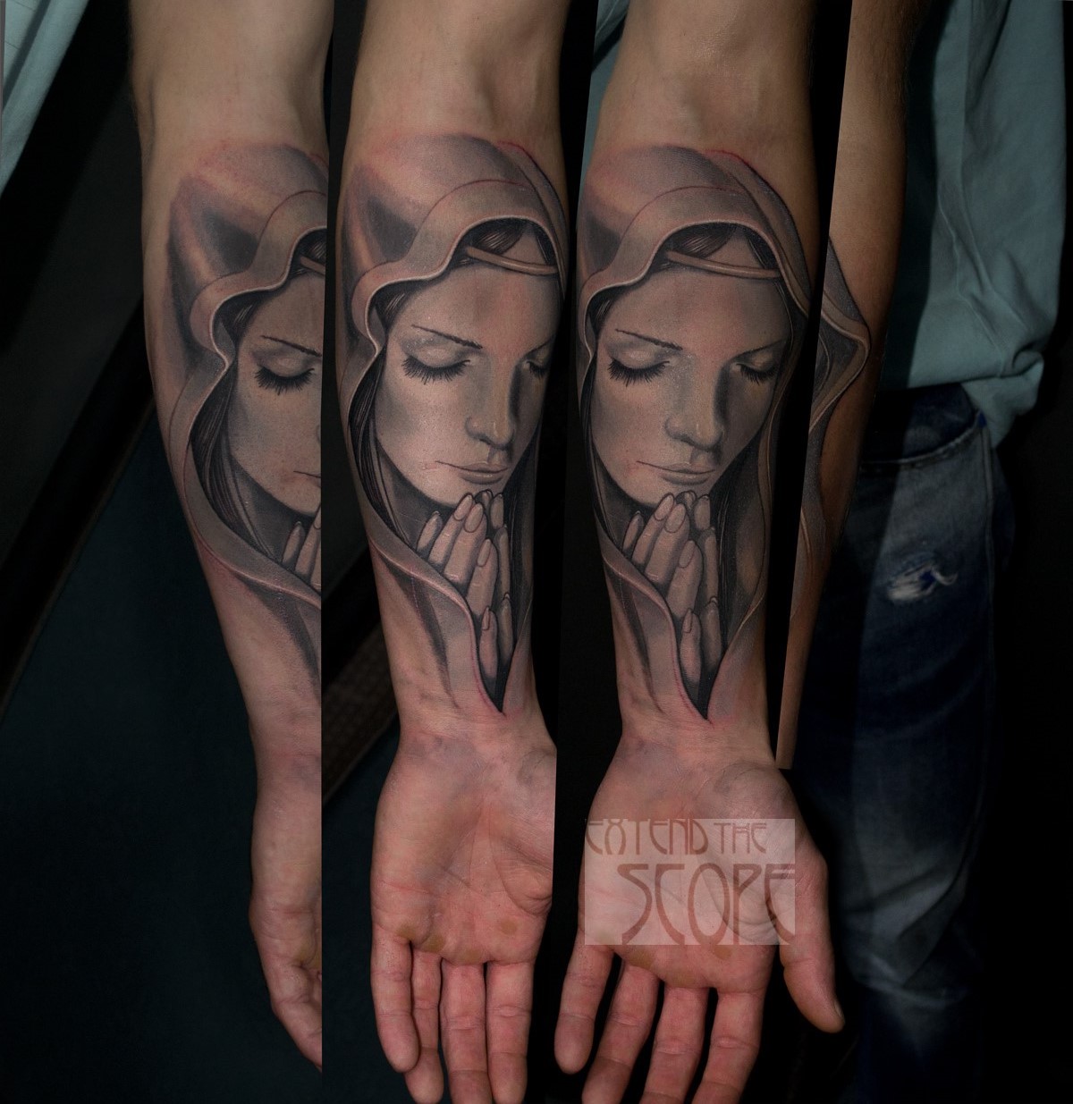 Göttingen Extend the Scope Maria im Gebet Tattoo