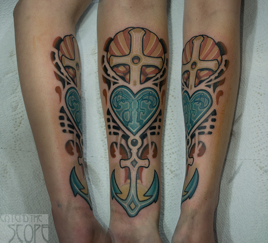 Glaube, Liebe, Hoffnung Tattoo faith love hope Extend the Scope Göttingen