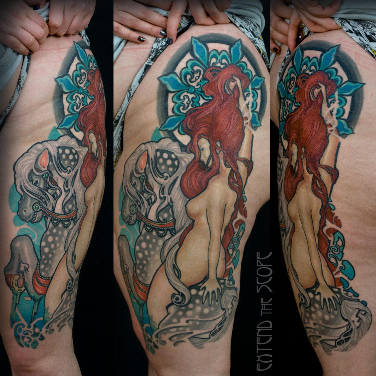Godiva Neotraditional Extend the Scope Tattoo Göttingen